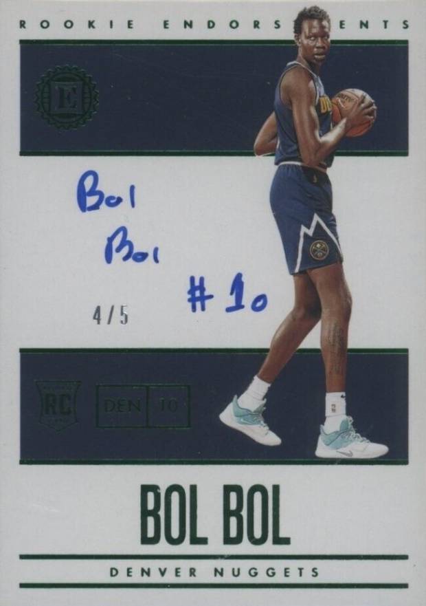 2019 Panini Encased Bol Bol #129 Basketball Card