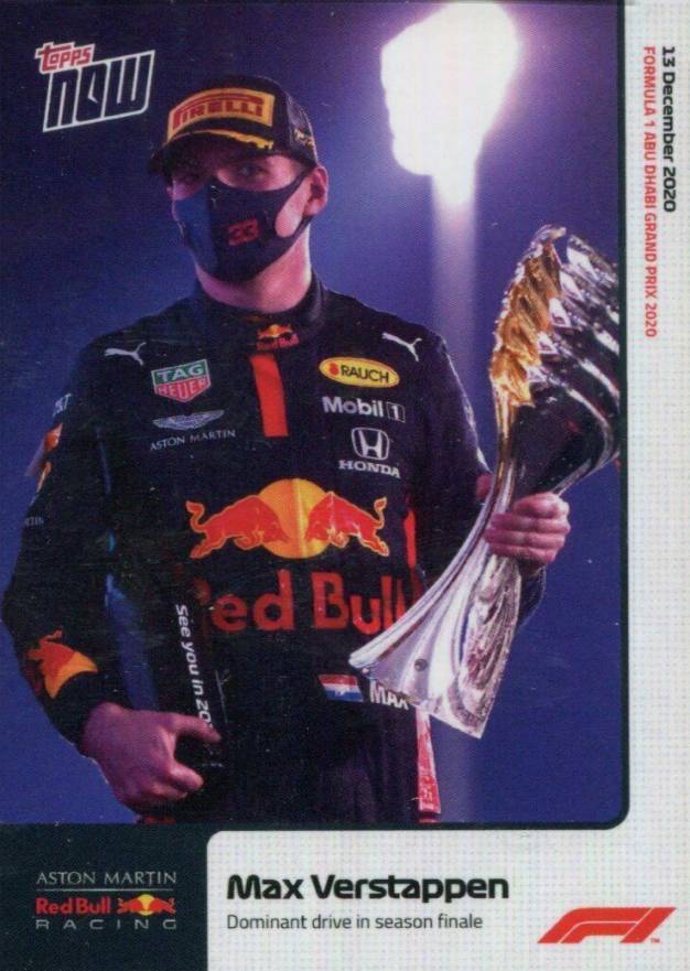 2020 Topps Now Formula 1 Max Verstappen #23 Other Sports Card