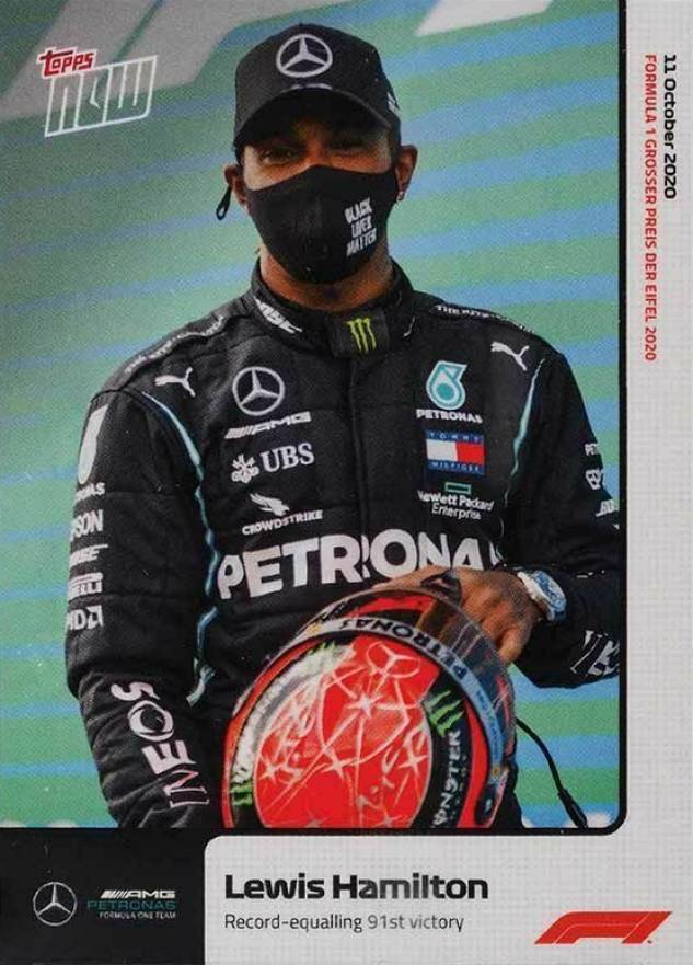 2020 Topps Now Formula 1 Lewis Hamilton #6 Other Sports Card