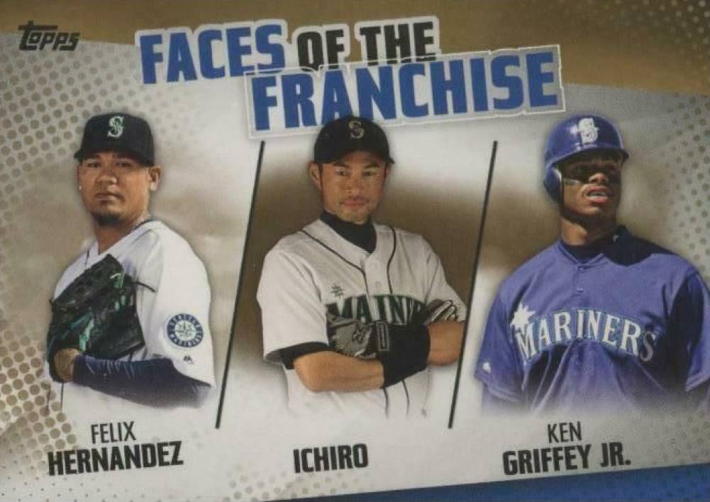 2019 Topps Faces of the Franchise Felix Hernandez/Ichiro/Ken Griffey Jr. #26 Baseball Card