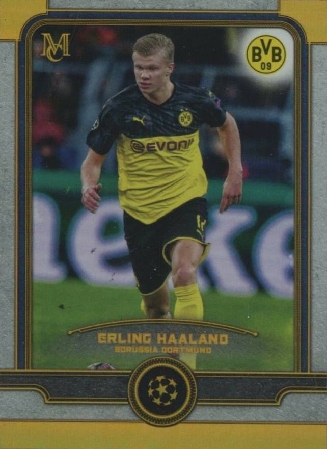 2019 Topps Museum Collection UEFA Champions League Erling Haaland #12 Soccer Card