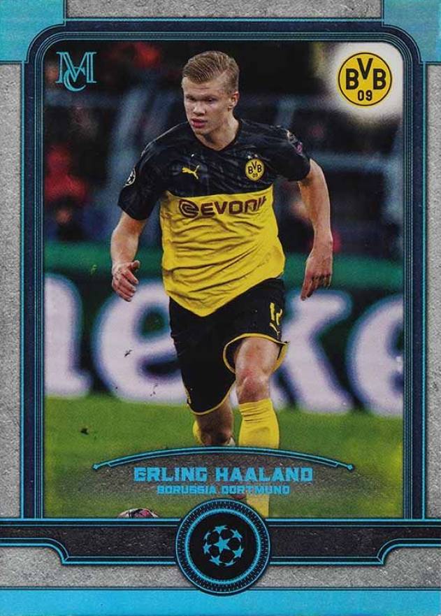2019 Topps Museum Collection UEFA Champions League Erling Haaland #12 Soccer Card