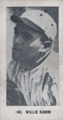 1928 Tharp's Ice Cream Willie Kamm #40 Baseball Card