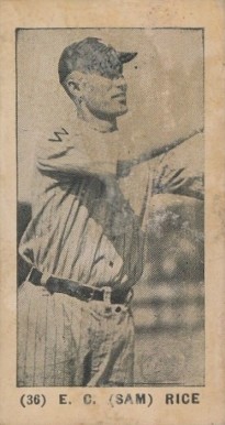 1928 Tharp's Ice Cream E.C.Rice #36 Baseball Card