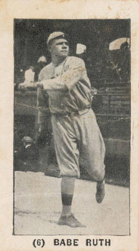 1928 Tharp's Ice Cream Babe Ruth #6 Baseball Card