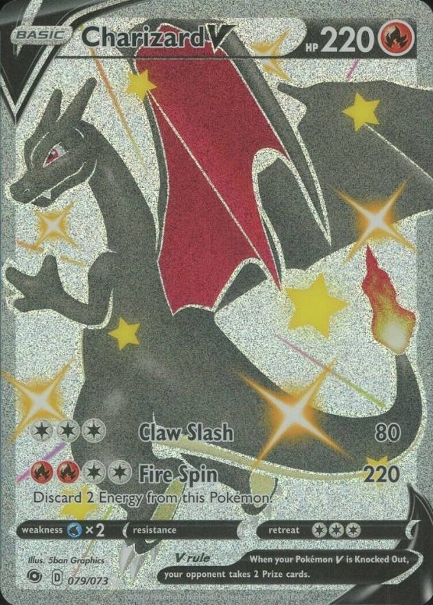 2020 Pokemon SWSH Champion's Secret FA Charizard V #079 TCG Card