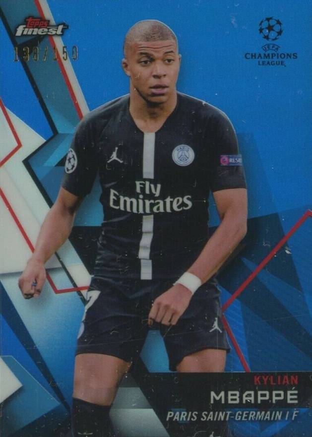 2018 Finest UEFA Champions League Kylian Mbappe #50 Boxing & Other Card