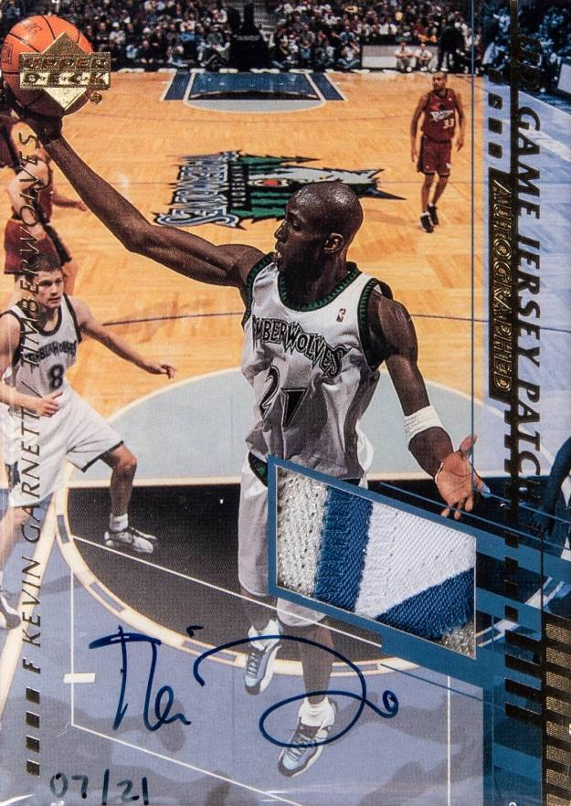 2000 Upper Deck Game Jersey Kevin Garnett #KG-PA Basketball Card