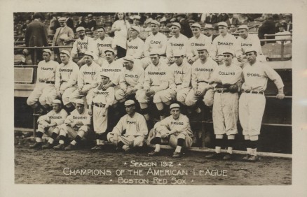 1912 Real Photo Postcard Boston Red Sox Champions of the American League # Baseball Card