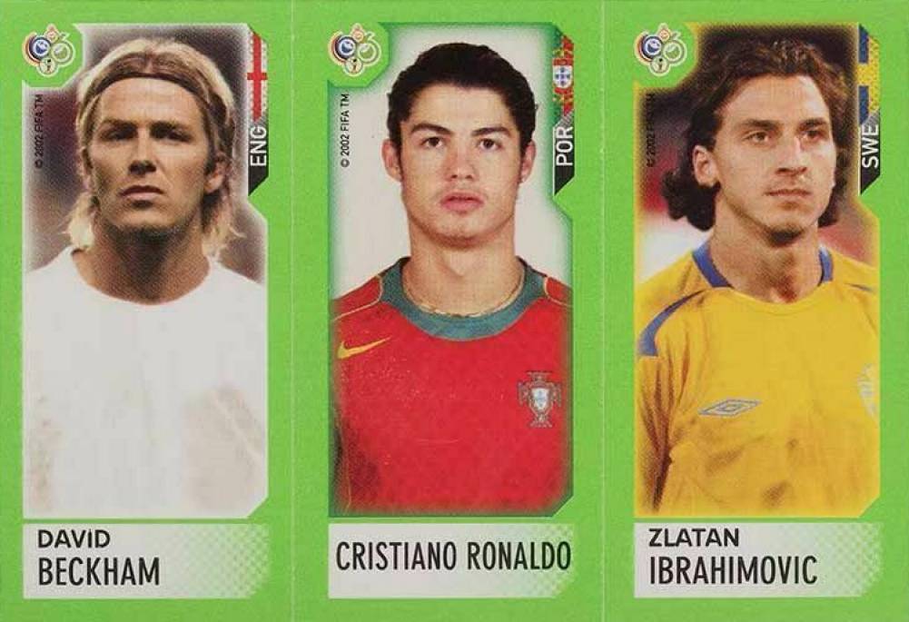 2006 Panini FIFA World Cup Germany Candy Album  Beckham/Ronaldo/Ibrahimovic # Soccer Card