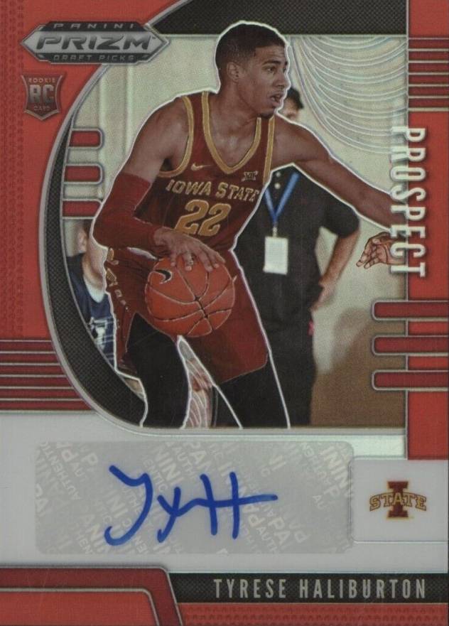 2020 Panini Prizm Draft Picks Prospects Autograph Tyrese Haliburton #PATH Basketball Card