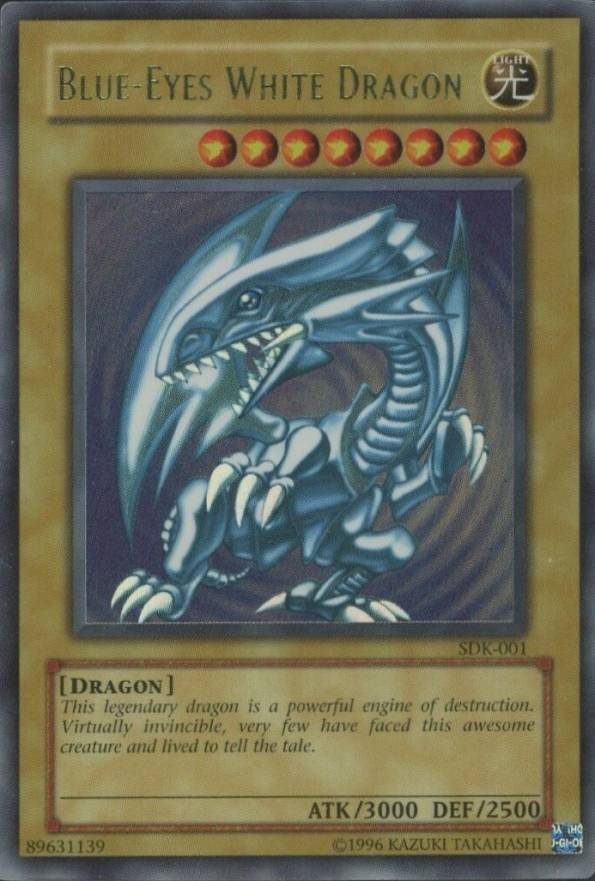 2002 YU-GI-Oh! Starter Deck: Kaiba Blue-Eyes White Dragon #001 TCG Card