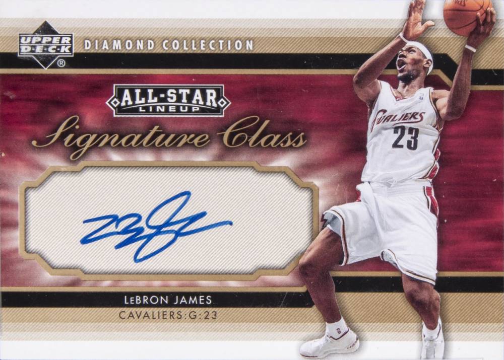 2004 Upper Deck All-Star Lineup Signature Class LeBron James #SC-LJ Basketball Card