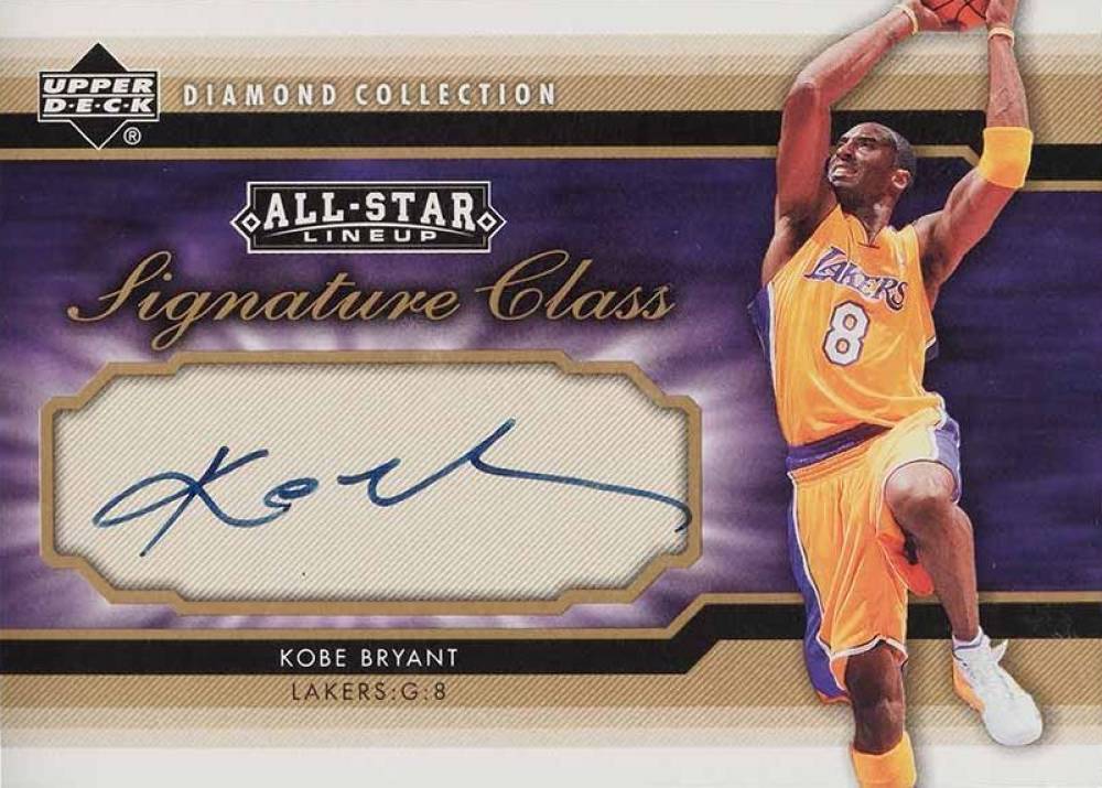 2004 Upper Deck All-Star Lineup Signature Class Kobe Bryant #SC-KB Basketball Card