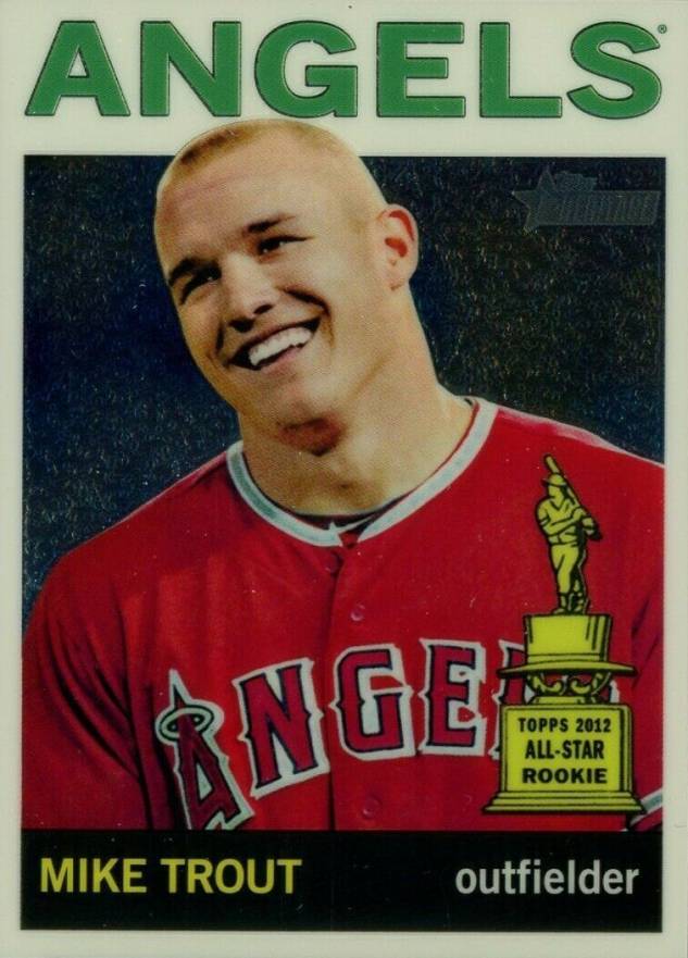 2013 Topps Heritage Chrome Mike Trout #HC10 Baseball Card