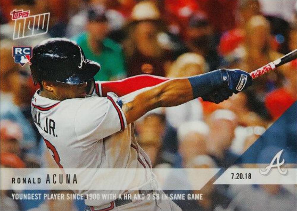 2018 Topps Now  Ronald Acuna Jr. #481 Baseball Card