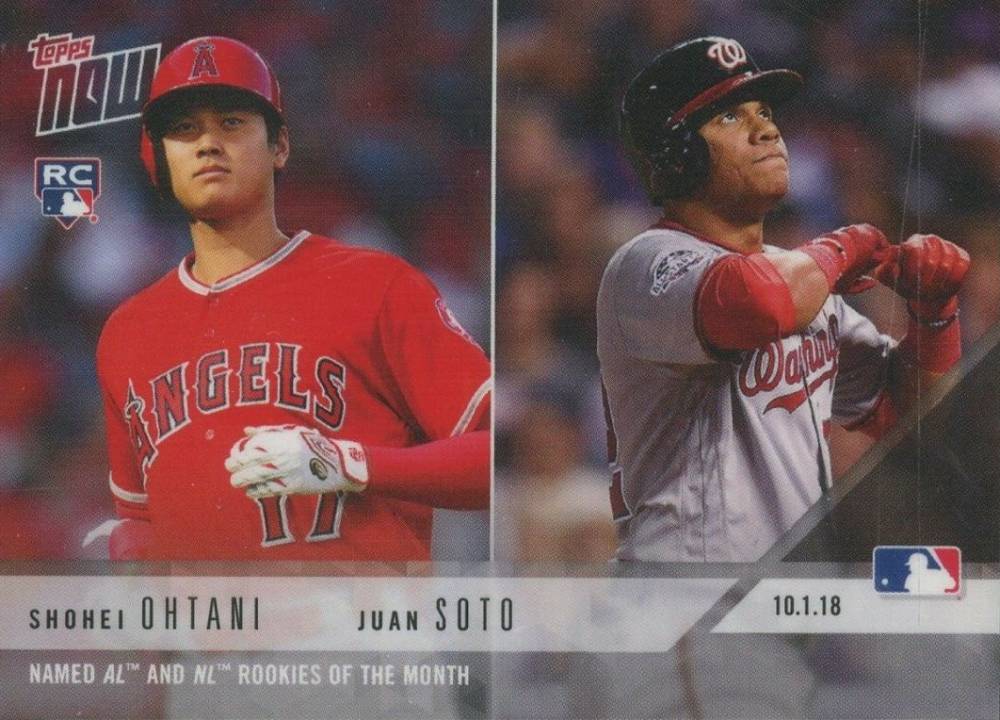 2018 Topps Now  Juan Soto/Shohei Ohtani #824 Baseball Card