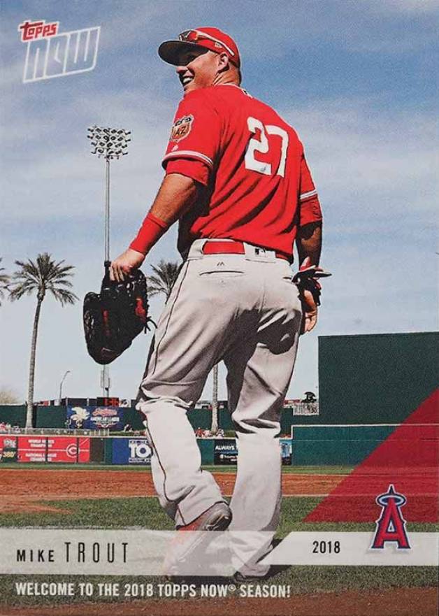 2018 Topps Now  Mike Trout # Baseball Card