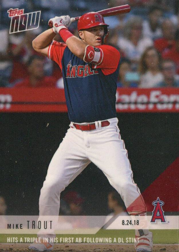 2018 Topps Now  Mike Trout #636 Baseball Card