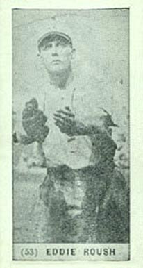 1928 Yuengling's Ice Cream Eddie Roush #53 Baseball Card