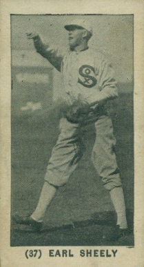 1928 Yuengling's Ice Cream Earl Sheely #37 Baseball Card