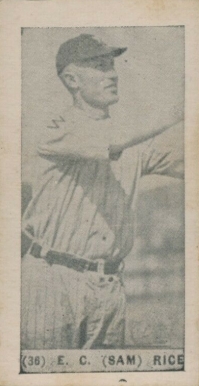 1928 Yuengling's Ice Cream E.C. Rice #36 Baseball Card