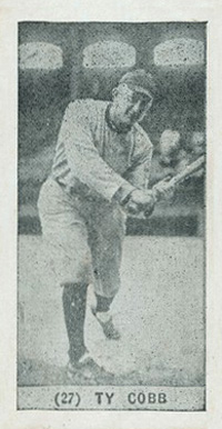 1928 Yuengling's Ice Cream Ty Cobb #27 Baseball Card
