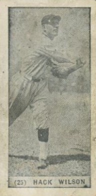 1928 Yuengling's Ice Cream Hack Wilson #25 Baseball Card