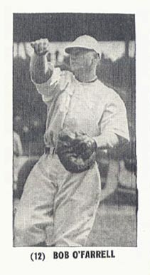 1928 Yuengling's Ice Cream Bob O'Farrrel #12 Baseball Card