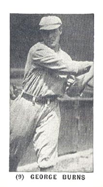 1928 Yuengling's Ice Cream George Burns #9 Baseball Card