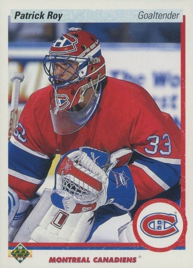 1990 Upper Deck Promos Patrick Roy #241e-r Hockey Card