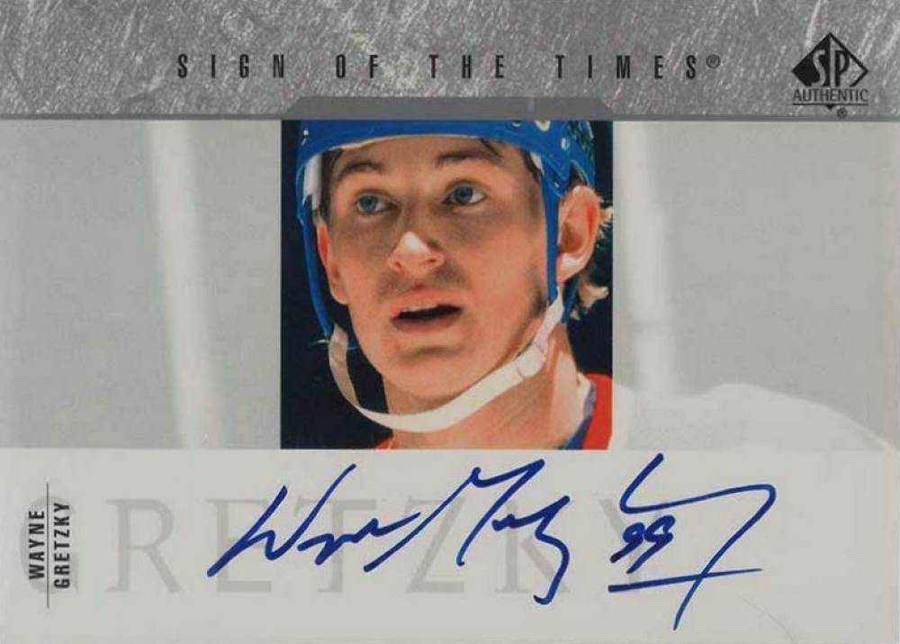 2003 SP Authentic Sign of the Times Wayne Gretzky #SOTWG Hockey Card