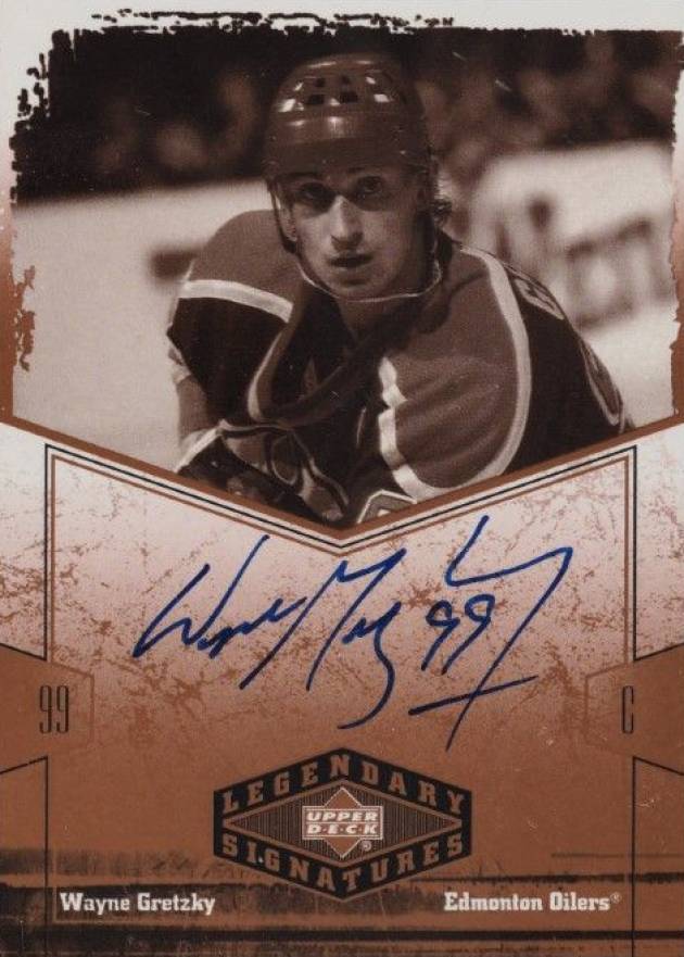 2004 Upper Deck Legendary Signatures Autograph Wayne Gretzky #WG Hockey Card