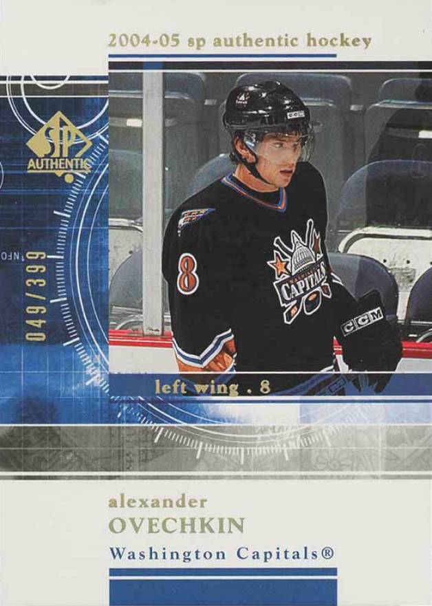 2004 SP Authentic Rookie Redemptions Alexander Ovechkin #RR30 Hockey Card
