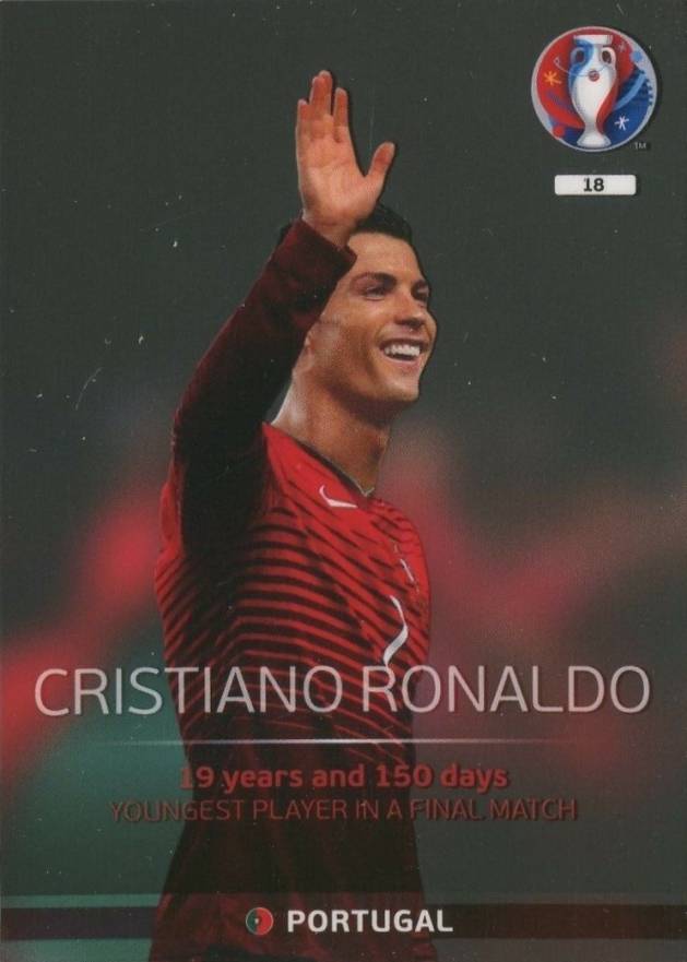 2016 Panini UEFA Euro 2016 Adrenalyn XL Cristiano Ronaldo #18 Soccer Card