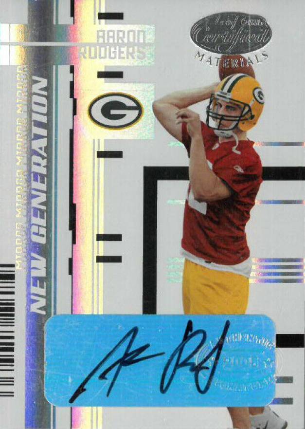 2005 Leaf Certified Materials Aaron Rodgers #162 Football Card