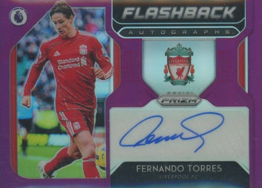 2019 Panini Prizm Premier League Flashback Autograph Fernando Torres #FL-FT Soccer Card