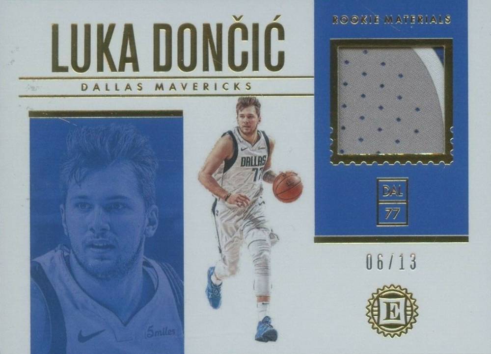 2018 Panini Encased Rookie Materials Luka Doncic #RMLD Basketball Card