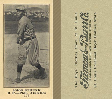 1916 Famous & Barr Co. Amos Strunk #173 Baseball Card