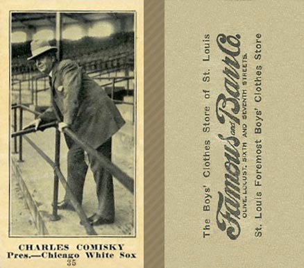 1916 Famous & Barr Co. Charles Comiskey #35 Baseball Card