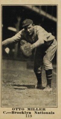 1916 Famous & Barr Co. Otto Miller #119 Baseball Card