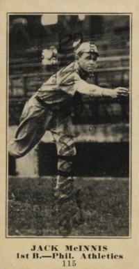 1916 Famous & Barr Co. Jack McInnis #115 Baseball Card