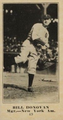 1916 Famous & Barr Co. Bill Donovan #49 Baseball Card