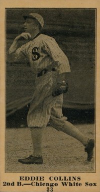 1916 Famous & Barr Co. Eddie Collins #33 Baseball Card