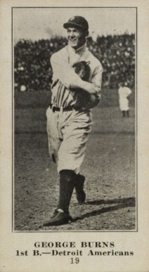 1916 Famous & Barr Co. George Burns #19 Baseball Card