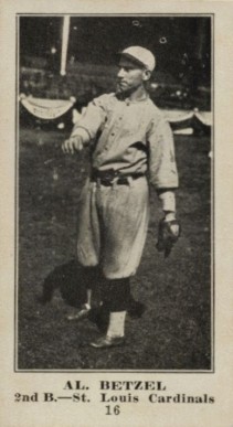 1916 Famous & Barr Co. Al Betzel #16 Baseball Card