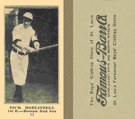 1916 Famous & Barr Co. Dick Hoblitzell #82 Baseball Card
