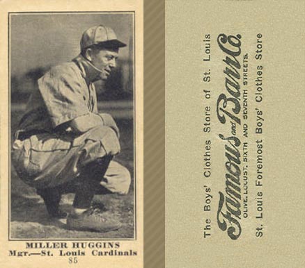 1916 Famous & Barr Miller Huggins #85 Baseball Card