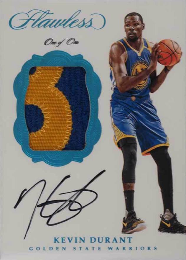 2016 Panini Flawless Signature Prime Materials Kevin Durant #SP-KD Basketball Card