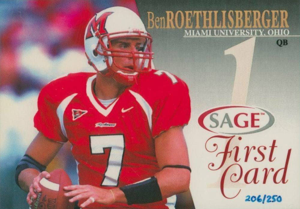 2004 SA-GE First Card Ben Roethlisberger #BR Football Card